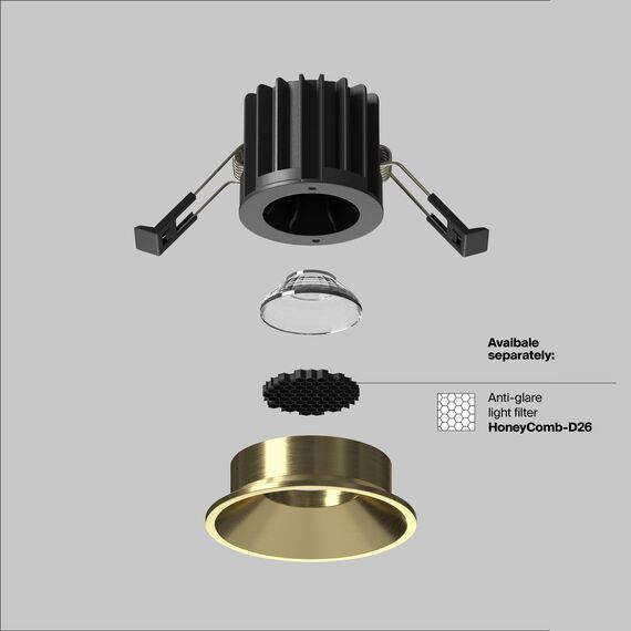 Встраиваемый светильник Technical DL058-7W4K-BS, изображение 4