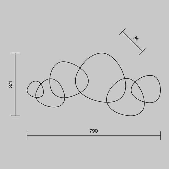 Настенный светильник (бра) Maytoni MOD314WL-L13G3K, изображение 3