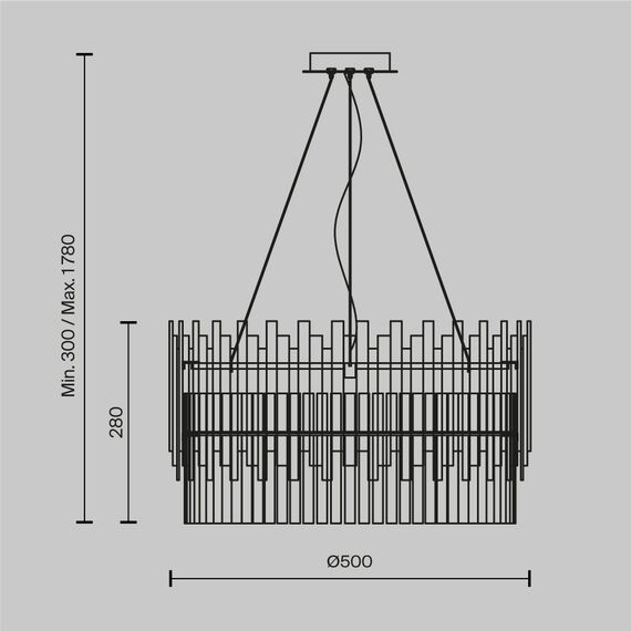 Подвесной светильник Maytoni MOD135PL-06BS, изображение 2