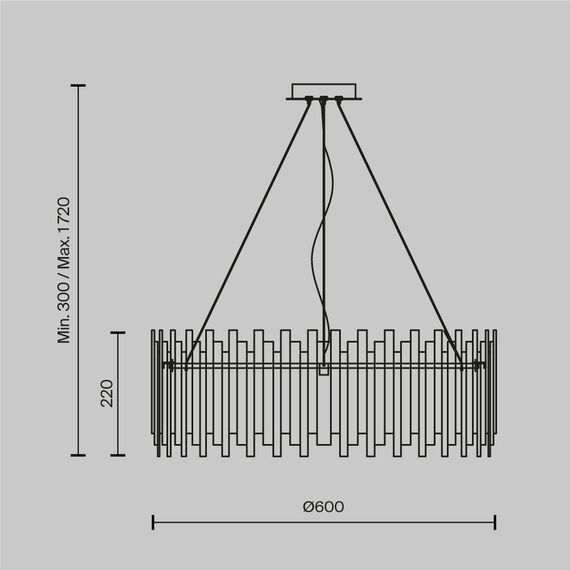 Подвесной светильник Maytoni MOD135PL-08BS, изображение 3