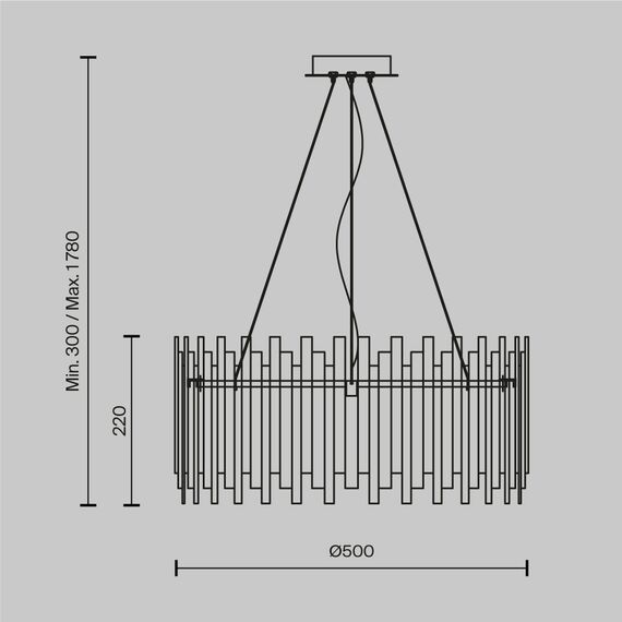 Подвесной светильник Maytoni MOD136PL-06BS, изображение 3