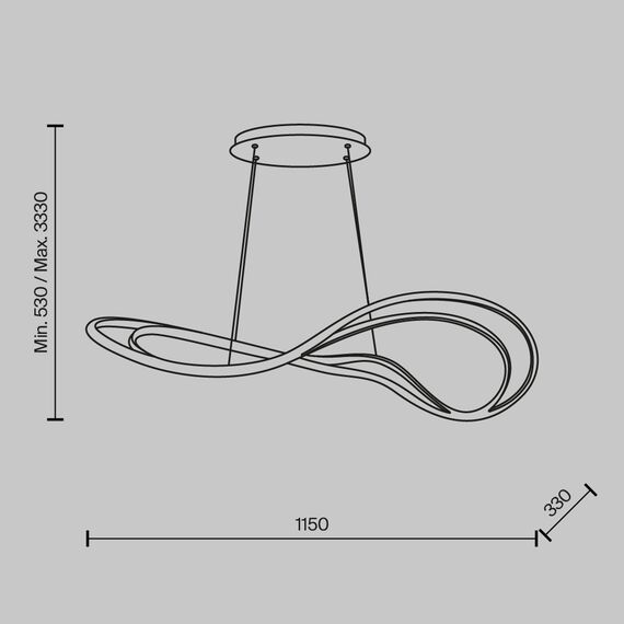 Подвесной светильник Maytoni MOD283PL-L65BS3K, изображение 8