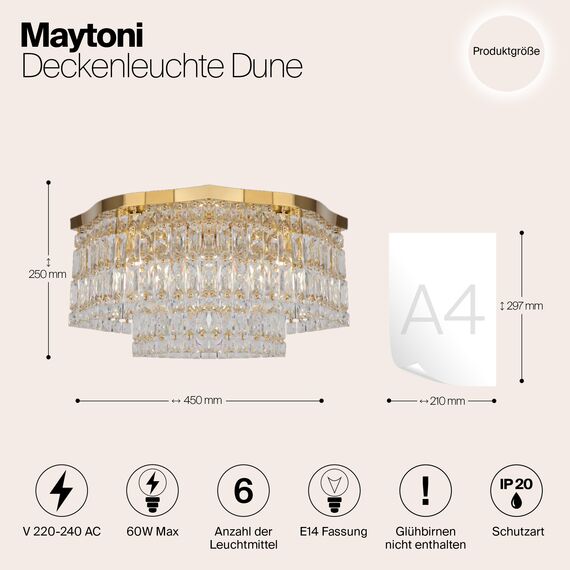 Потолочный светильник Maytoni DIA005CL-06G, изображение 12