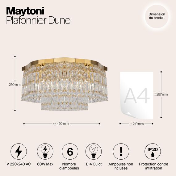 Потолочный светильник Maytoni DIA005CL-06G, изображение 16