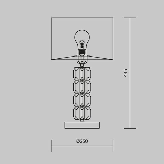 Настольный светильник Maytoni DIA008TL-01CH, изображение 7