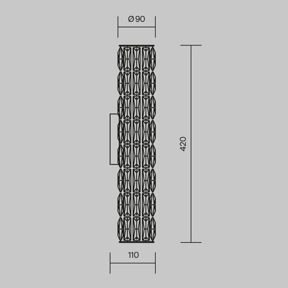 Настенный светильник (бра) Maytoni DIA008WL-02CH, изображение 5