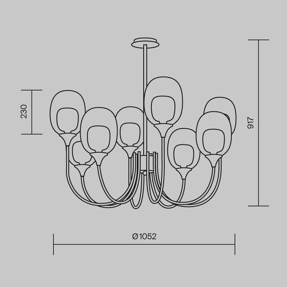 Подвесной светильник Maytoni MOD016PL-08BS, изображение 3