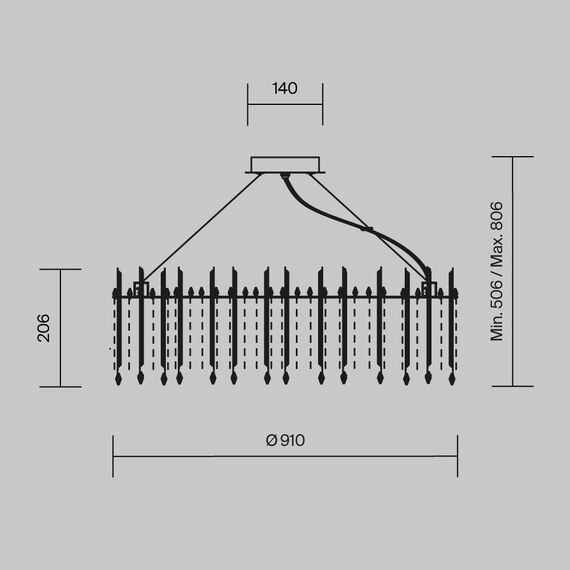 Подвесной светильник Maytoni MOD036PL-18N, изображение 5