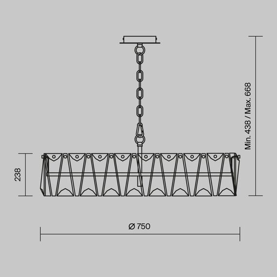 Подвесной светильник Maytoni MOD043PL-08G, изображение 6