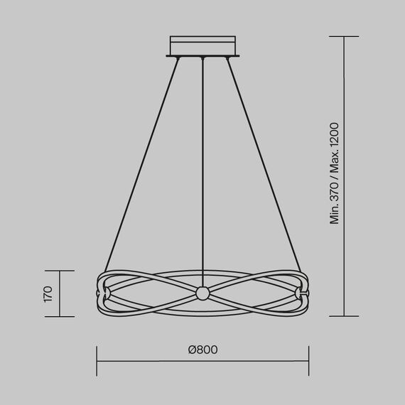 Подвесной светильник Maytoni MOD062PL-L56CH3K, изображение 3