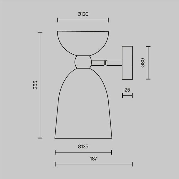 Настенный светильник (бра) Maytoni MOD113WL-01W, изображение 10