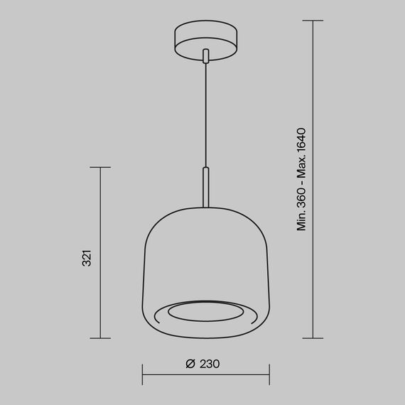 Подвесной светильник Maytoni MOD128PL-L6SG, изображение 4