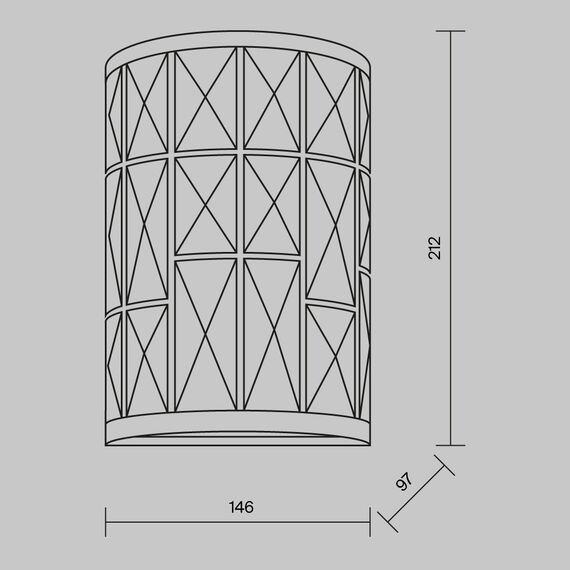 Настенный светильник (бра) Maytoni MOD184-WL-01-CH, изображение 3