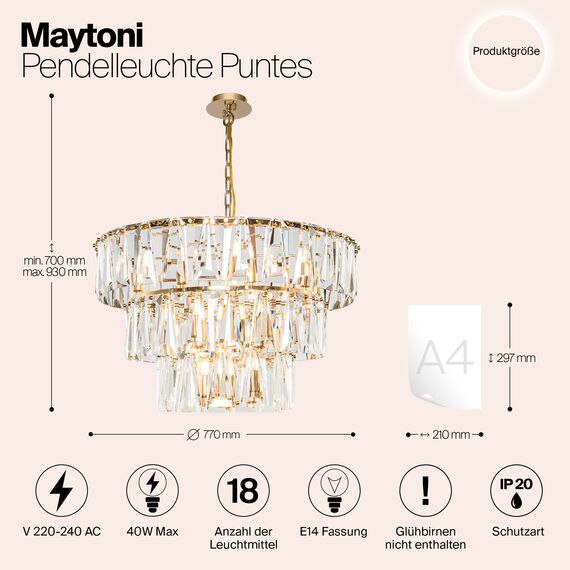 Подвесной светильник Maytoni MOD043PL-18G, изображение 9