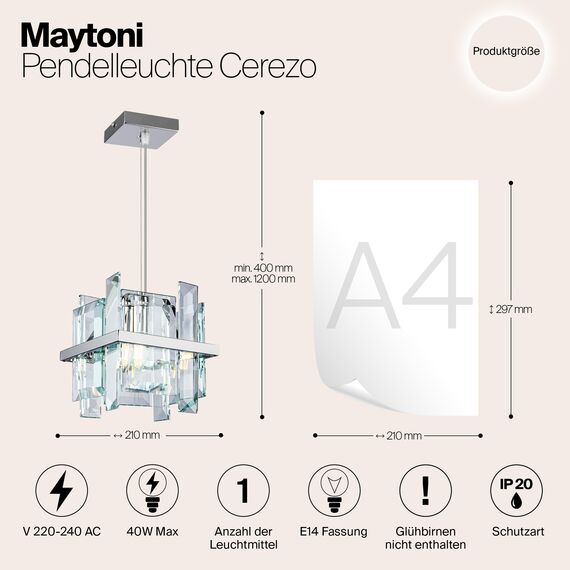 Подвесной светильник Maytoni MOD201PL-01N, изображение 3