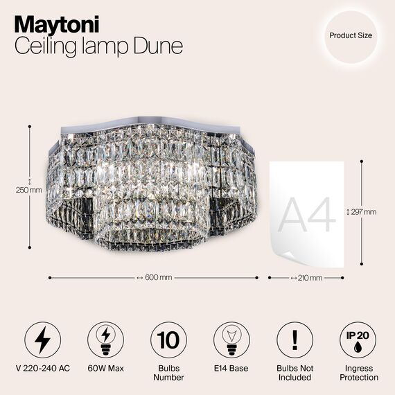 Потолочный светильник Maytoni DIA005CL-10CH, изображение 13