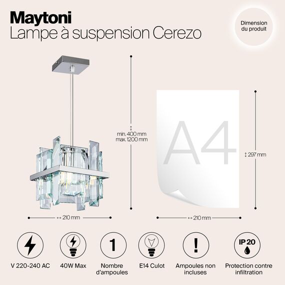 Подвесной светильник Maytoni MOD201PL-01N, изображение 8