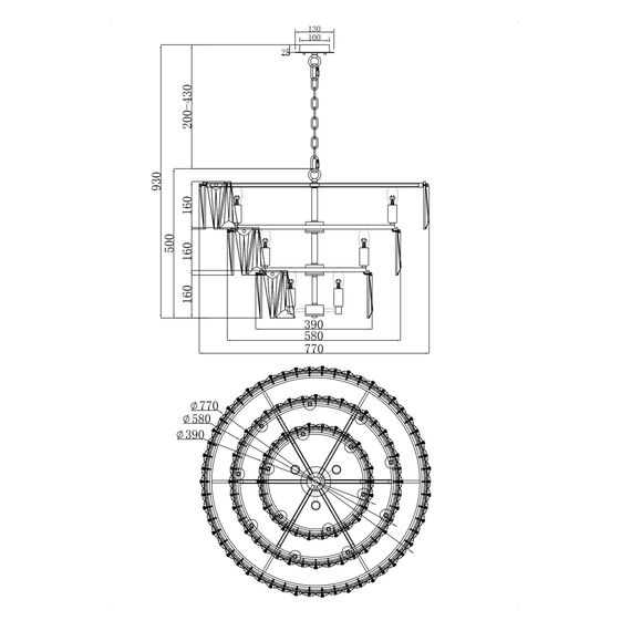 Подвесной светильник Maytoni MOD043PL-18CH, изображение 12