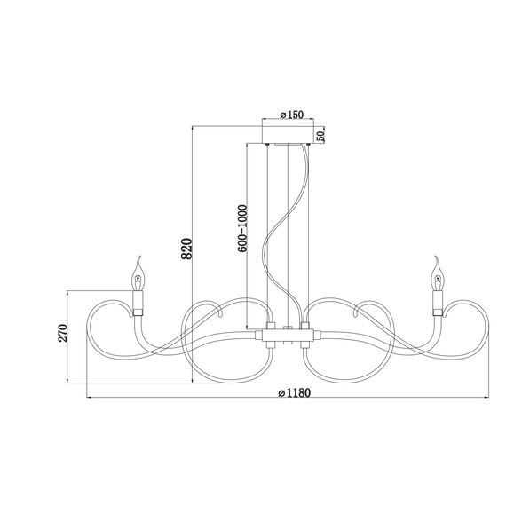 Люстра Maytoni MOD051PL-09TR, изображение 2