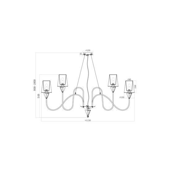 Люстра Maytoni MOD078PL-12CH, изображение 3