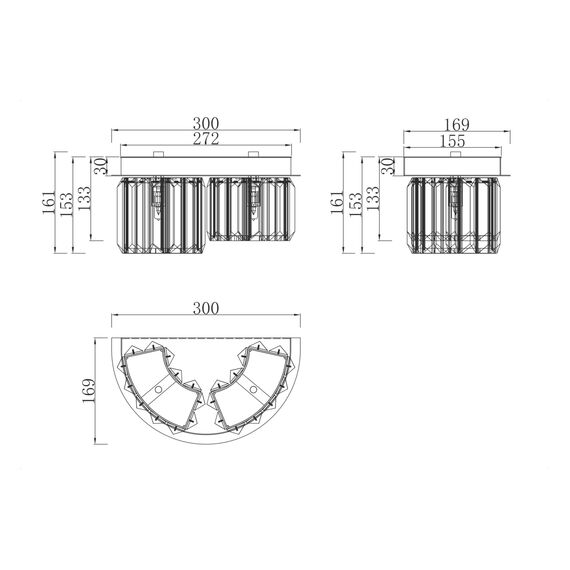 Настенный светильник (бра) Maytoni MOD083WL-02CH, изображение 9