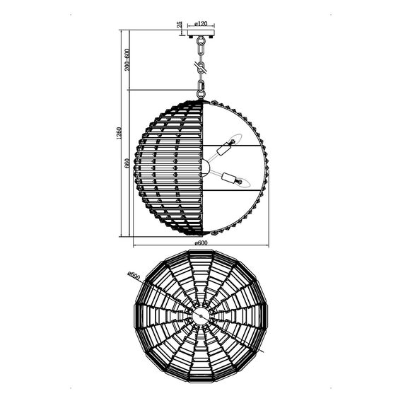 Подвесной светильник Maytoni MOD092PL-08CH, изображение 5