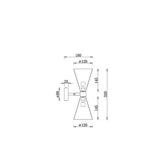 Настенный светильник (бра) Maytoni MOD108WL-02GB, изображение 8