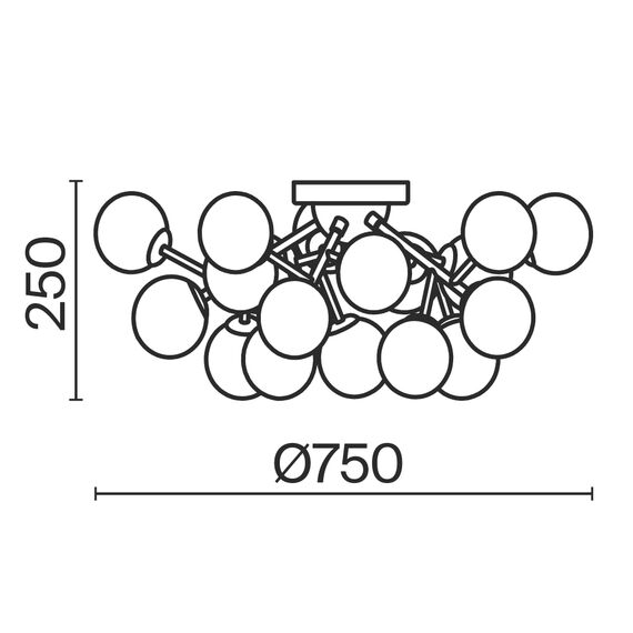 Потолочный светильник Maytoni MOD545PL-20G, изображение 4