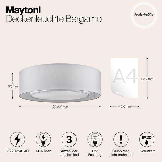Потолочный светильник Maytoni MOD617CL-04GR, изображение 5