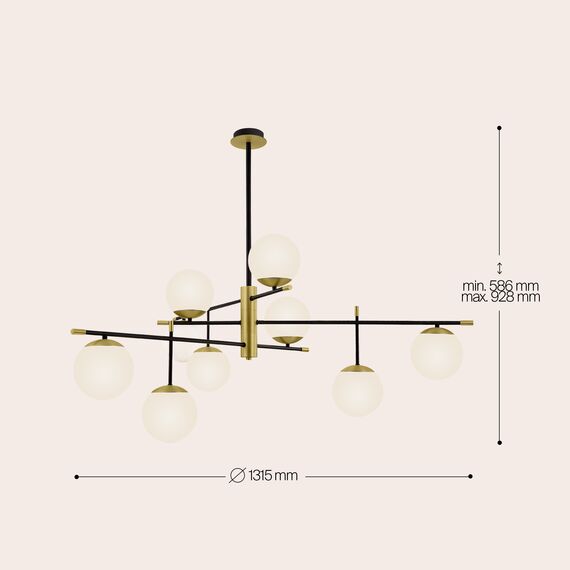 Подвесной светильник Maytoni MOD048PL-09G, изображение 5