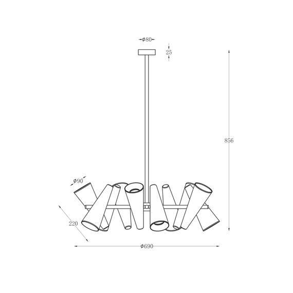 Подвесной светильник Maytoni MOD095PL-10W, изображение 4