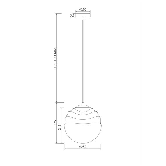 Подвесной светильник Maytoni P074PL-01BS, изображение 3