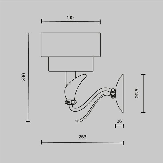 Настенный светильник (бра) Maytoni H311-01-G, изображение 11