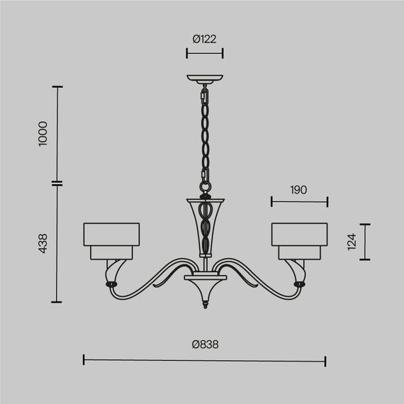 Люстра Maytoni H311-05-G, изображение 13