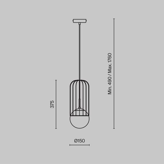 Подвесной светильник Maytoni P362PL-01G, изображение 3