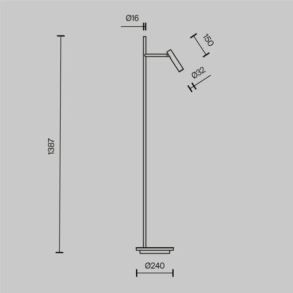 Напольный светильник (торшер) Maytoni Z010FL-L8W3K, изображение 13