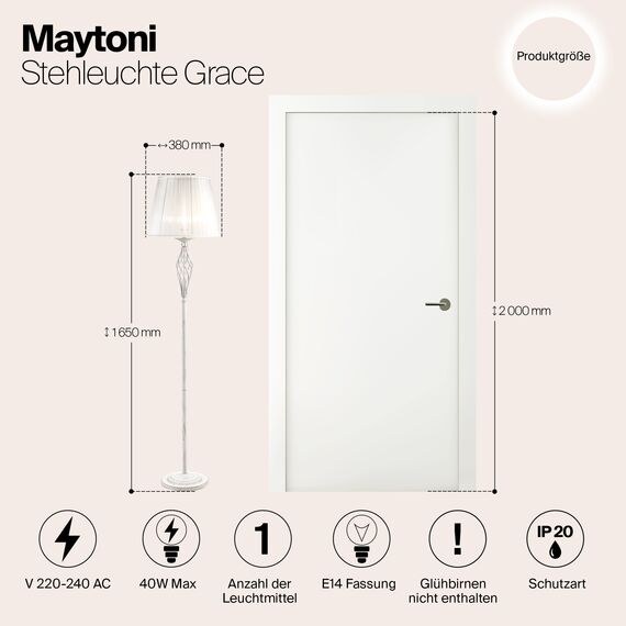 Напольный светильник (торшер) Maytoni ARM247-11-G, изображение 5