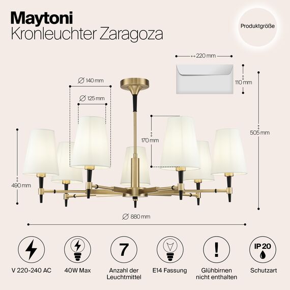 Люстра Maytoni H001CL-07BS, изображение 5
