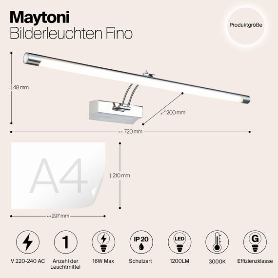 Подсветка Maytoni MIR003WL-L16CH, изображение 3