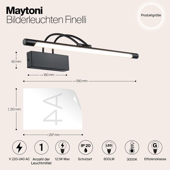 Подсветка Maytoni MIR004WL-L12B, изображение 3