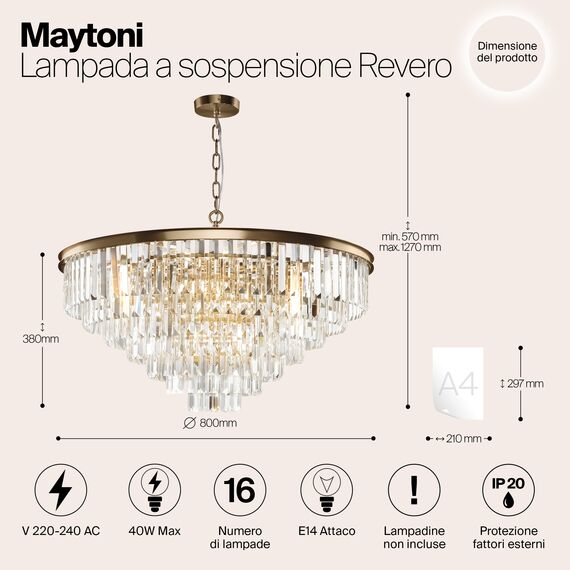 Подвесной светильник Maytoni MOD085PL-16BS, изображение 4