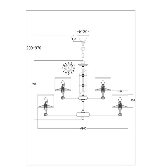 Люстра Maytoni MOD088PL-15BS, изображение 8