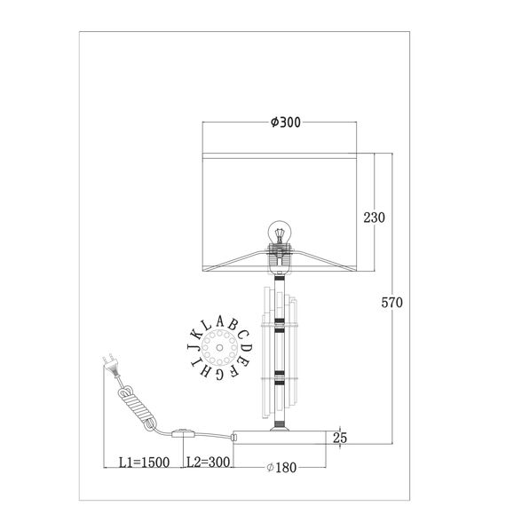 Настольный светильник Maytoni MOD088TL-01BS, изображение 7