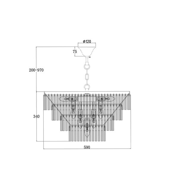 Подвесной светильник Maytoni MOD093PL-13BS, изображение 4