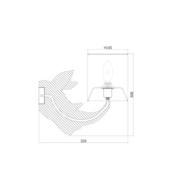 Настенный светильник (бра) Maytoni MOD470WL-01W, изображение 6