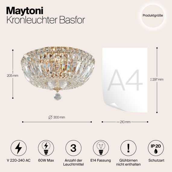Люстра Maytoni DIA100-CL-03-G, изображение 3