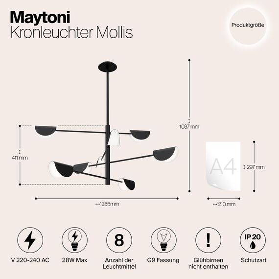 Люстра Maytoni MOD126PL-08B, изображение 10