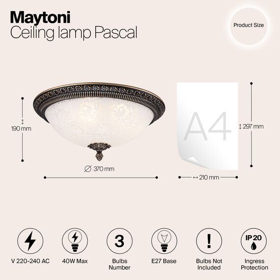 Потолочный светильник Maytoni C908-CL-03-R, изображение 6