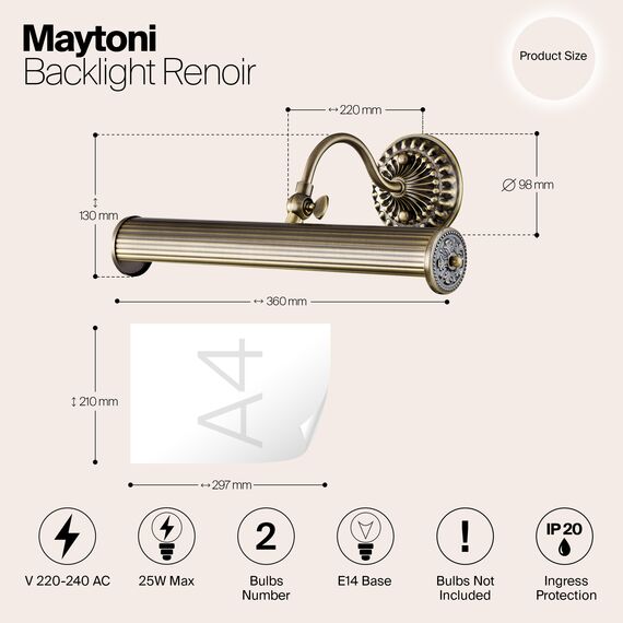 Подсветка Maytoni PIC118-22-R, изображение 4