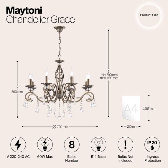 Люстра Maytoni RC247-PL-08-R, изображение 3